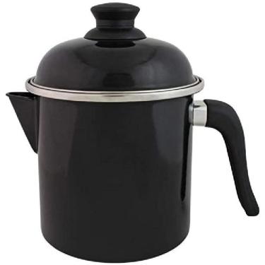 Imagem de Leiteira Canecão Com Tampa Esmaltado 1,8 Litros N16 Ewel