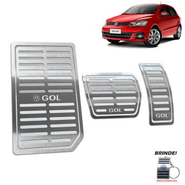 Imagem de Descanso + Pedaleira Automático Gol G6 G7 2012 A 2020 Prata