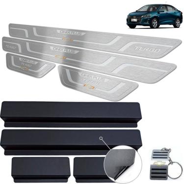 Imagem de Soleira Chevrolet Onix Plus Turbo 2020 Prata Baixo Relevo