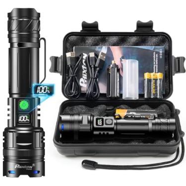 Imagem de PHIXTON Lanternas Recarregáveis 1000000 Lúmens LED, Super Brilhante, USB C, Alcance Ultra Longo, Modo Único, À Prova D'água IPX7
