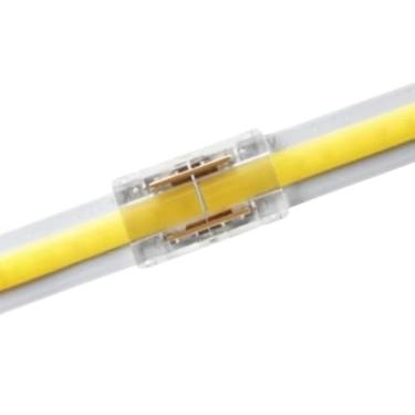 Imagem de Kit 10 Conector Emenda Fita Led Cob 2 Vias Monocor 10mm