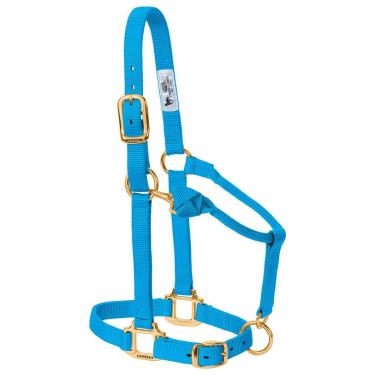 Imagem de Weaver Leather Halter de cavalo de nylon ajustável original, Yearling, Hurricane Blue