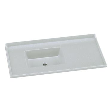 Imagem de Pia de Cozinha Mármore Sintético 100x53cm Multimóveis CR20478