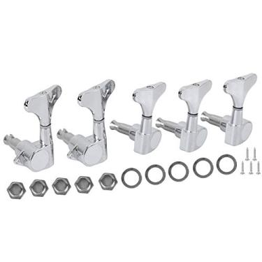 Imagem de Acouto 5- Conjunto de Afinadores Botão de Conjunto de Afinadores 5- Liga de Enrolamento Fechado Acessórios para Instrumentos Musicais Substituição de Máquina Jazz ou Instrumentos Elétricos /