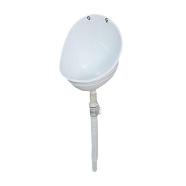 Imagem de Kokiya Mictório de parede para treinamento, mictório para meninos, externo com desviador e vaso sanitário de pé, Branco