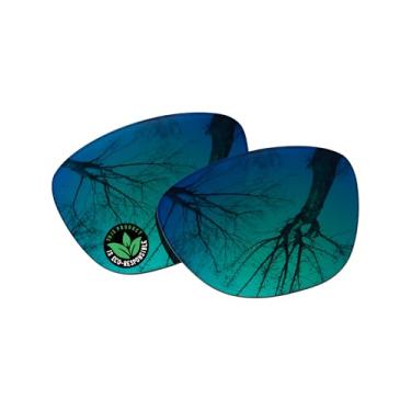 Imagem de Raydi Lentes de reposição de policarbonato para óculos de sol RayBan RW4014 Skyler (Gen 2) 52 mm - verde esmeralda espelhado - Polarizado