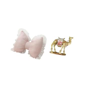 Imagem de Fenteer Almofada de Laço de, Decoração Moderna para Sofá, Enfeite de Cabeceira Confortável para Sala de Estudo, Cadeira de Escritório, Prateleira de Sa