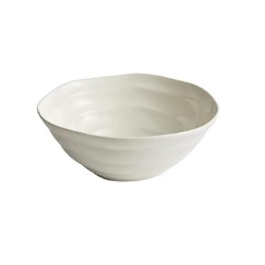 Imagem de Tigelas de massa, pratos de aperitivo, pratos de cerâmica, pratos de salada de frutas, pratos de jantar de formato irregular, utensílios de mesa de cor sólida, tigelas de macarrão, tigelas de sopa