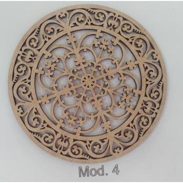 Imagem de Mandala mod.4 MDF cru - Arte telas Brasil, M