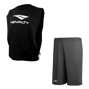 Imagem de Kit Penalty Futebol Colete + Calção Masculino