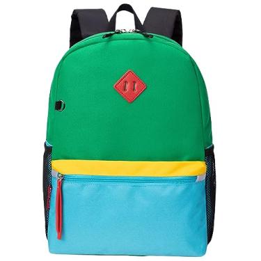 Imagem de HawLander Mochila infantil para meninos ou meninas, mochila escolar para crianças de 3 a 6 anos de idade, Verde, Small 15 Inch, Mochilas Daypack