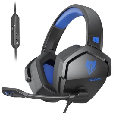 Imagem de NUBWO N16 Fones de ouvido para jogos - Fones de ouvido com microfone, som estéreo, fio com conector de áudio de 3,5 mm - Design Confortável para Xbox, PS5, PS4, PC, Switch 2, Mac