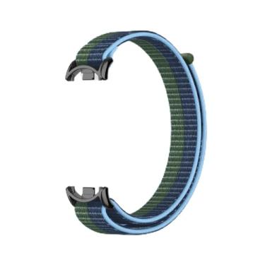 Imagem de Pulseira esportiva de nylon para mulheres e homens, pulseira de substituição macia e respirável para Xiaomi Mi Band 10/9/8 (verde musgo, para Xiaomi Mi Band 8/9/10)