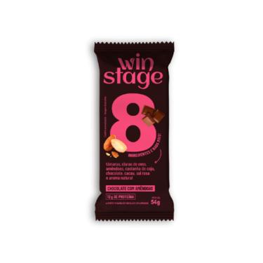 Imagem de Barra de Proteína Chocolate com Amêndoas Sem Açúcar WinStage 54g