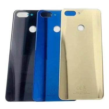 Imagem de SHOWGOOD Capa de bateria traseira para ZTE Blade V9 capa de bateria com logotipo peças de reposição (preto)