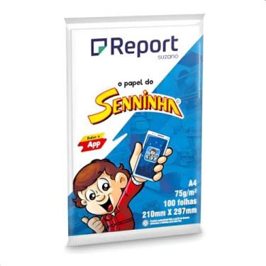 Imagem de Papel Sulfite A4 Seninha 75g Branco – Pacote com 100 Folhas para Impressora, Escola e Escritório
