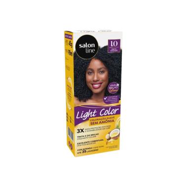 Imagem de Coloração Salon Line Light Color Profissional 1.0 Preto Azulado