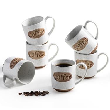 Imagem de Xícaras de café, xícara de chá, mini xícaras de demitasse fofas, conjunto de 6 xícaras de café expresso, xícaras de café de cerâmica, canecas de café fofas, acessórios para cafeteria, adequado para
