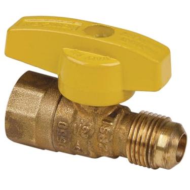 Imagem de Brasscraft TBV8-8 Válvula de esfera a gás de 1,27 cm, latão áspero
