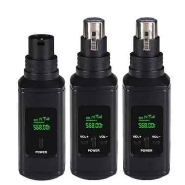 Imagem de MICVISTA Sistema de microfone sem fio de 2,4 G, conversor com fio para sem fio, 1 transmissor + 2 receptores, plug & play para karaokê, transmissão ao vivo, reuniões, discursos e home theater