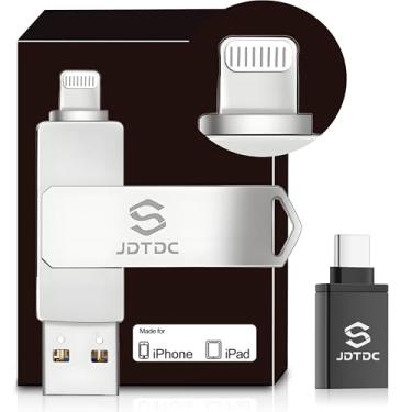 Imagem de Genuíno Apple MFi Certificado iPhone-USB-Flash-Drive 256 GB Capacidade Real Genuína Lightning criptografado Backup-Stick-para-iPhone, iPad, Android, PC, Mac, Armazenamento Externo de Fotos/Vídeos