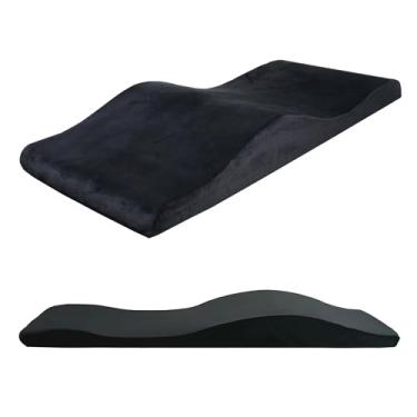 Imagem de AIROW Topo de espuma para cama de cílios, colchão de espuma de alta densidade para mesa de massagem, almofada ergonômica curvada para salão de beleza