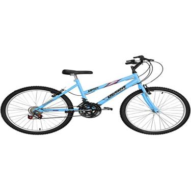 Imagem de Bicicleta de Passeio Ultra Bikes Esporte Aro 24 Reforçada Freio V-Brake – 18 Marchas Azul Bebê