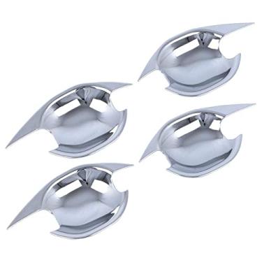 Imagem de Bishop Tate Puxadores laterais cromados para portas laterais cromadas para Mitsubishi Outlander Sport RVR ASX 2013-2022