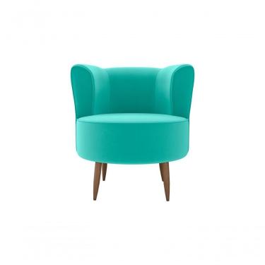 Imagem de Poltrona Decorativa Savana 1 Lugar Veludo Verde Menta Matrix