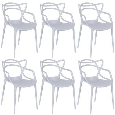Imagem de Kit 6 Cadeiras Allegra - Cinza