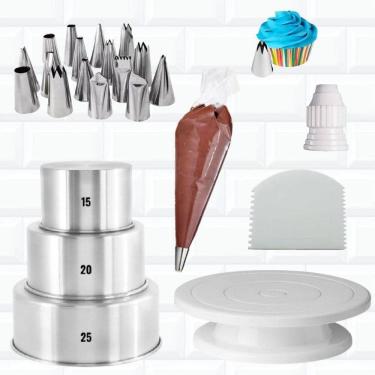 Imagem de Kit Confeiteiro Completo Bailarina Formas Bicos Adaptador 1M