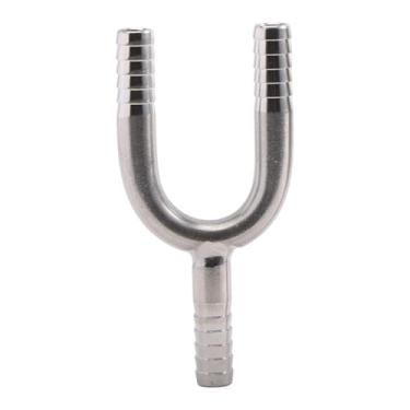 Imagem de YWJLQH Conector de mangueira com espigão, adaptador de emenda de 3 vias em formato de Y, para mangueiras de gás e líquido de máquinas de cerveja, 7mm