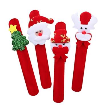 Imagem de Pacote com 4 pulseiras vermelhas, pulseiras fofas para eventos e festas de torcida