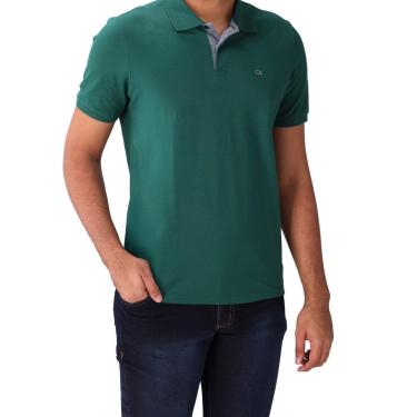 Imagem de Camisa Polo Casual Masculina Ogochi 007490001 Verde-Masculino