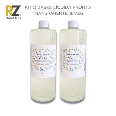 Imagem de Kit 2 Bases Sabonete Líquido Pronta Hipoalergênica Transparente para S