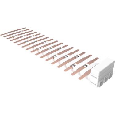 Imagem de Barramento Flutuante Bifásico 34 Pólos DIN 100A Neutro+Terra - 099.200.005 - BRUM