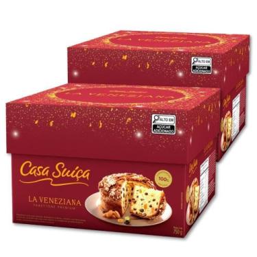 Imagem de Panettone Casa Suíça La Veneziana Kit 2 Unidades 500G