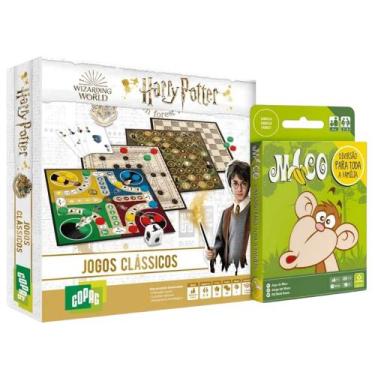 Imagem de COMP Kit 2 Jogos de Carta: Tabuleiro Harry Potter com Baralho + Jogo d