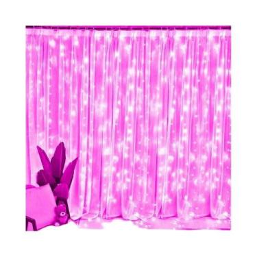 Imagem de Cortina De Luz LED USB 3/6M Com 8 Modos Para Decoração De Festas, Casa