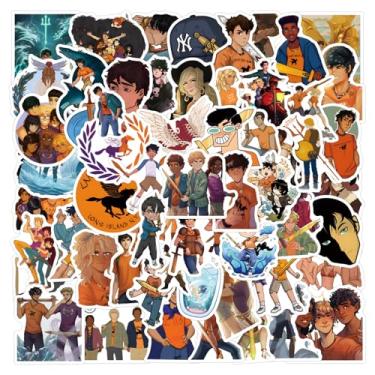 Imagem de Percy Jackson Stickers for Kids, 50PCS Movie Stickers,Hot Cartoon Anime Vinyl Sticker for Water Bottle Laptop Phone Scrapbooking Journaling for Adults Teens for Party Supply Favor (Percy)