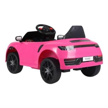 Imagem de Carrinho Elétrico Infantil Esportivo, Rosa, com Controle Remoto, para Crianças Acima de 3 Anos, Suporta até 30kg, 76.5x30cm