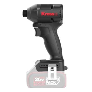 Imagem de Parafusadeira de Impacto Brushless Kress KUB61.9 20V 1/4” – 230 Nm, 4 Modos, LED, Freio de Motor, Carcaça em Alumínio – Alta Potência Profissional – Não Acompanha Bateria