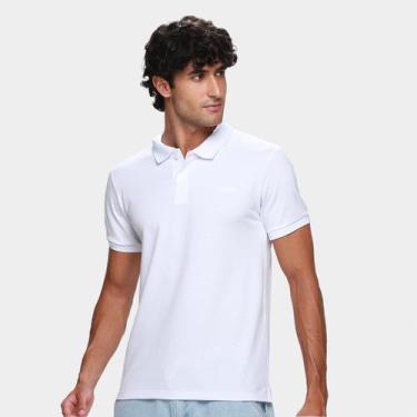Imagem de Camisa Polo Mormaii Pent Casual Masculina, Branco, GG