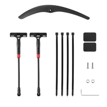 Imagem de Para-lama de bicicleta de estrada ajustável dianteiro e traseiro, ultraleve, resistente e durável. Acessórios para ciclismo.(Front Fender)