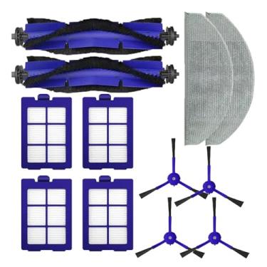 Imagem de Compatible With Anker Eufy RoboVac X8 Series Hybrid Vacuum Cleaner Roller Side Brush Filter Disposable Mop Rag Replacement Parts(12pcs Combo kit)
