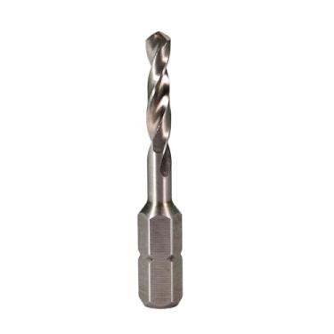 Imagem de MAXTOOL Brocas de torção curta de 4,0 mm com haste sextavada de 1/10.2 cm brilhante HSS M2 2-Flute com ponta de vazamento SMM02W20R040