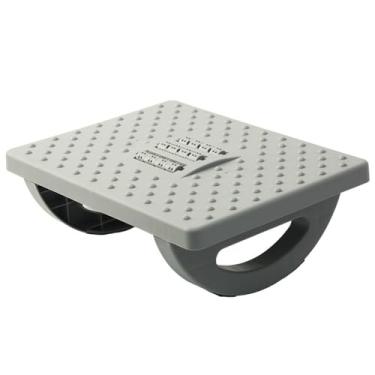 Imagem de Apoio para Pés debaixo da Mesa Diário - Suporte Ergonômico com Base Rodas de Massagem e Capacidade Carga Escritório Lar