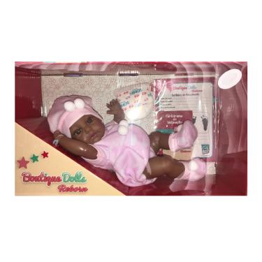 Imagem de Boneca Negra Menina Reborn Boutique Dolls - 470 SUPER TOYS