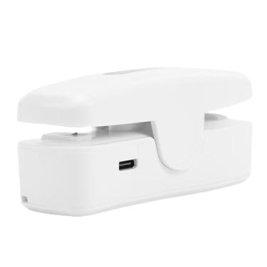 Imagem de GLOGLOW Mini Selador de Sacos 2 Em 1, Selador a Vácuo, Máquina Portátil Recarregável de Armazenamento de Alimentos por Usb para Lanches, Cereais, Utensílios de Cozinha para Viagem (Branco)