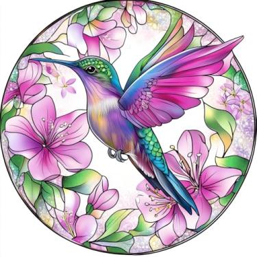 Imagem de Apanhador solar de acrílico colorido, decoração de janela pendurada com apanhadores de sol de beija-flor, arte de parede de criador de arco-íris, para sala de estar, quarto, varanda, decoração de